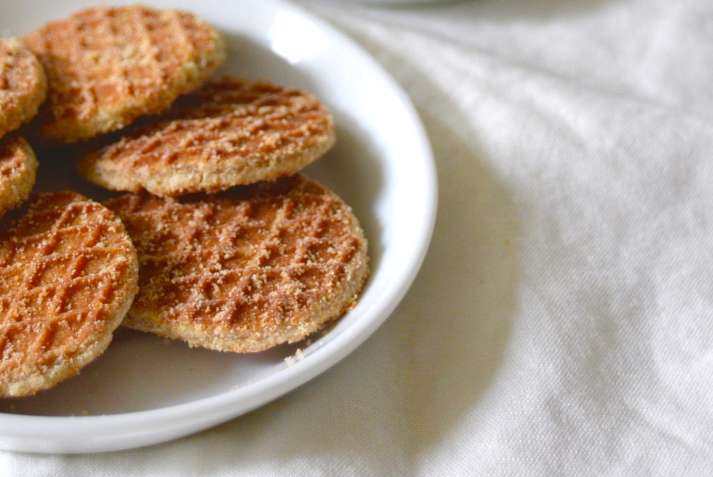 stroopwaffles on a plate