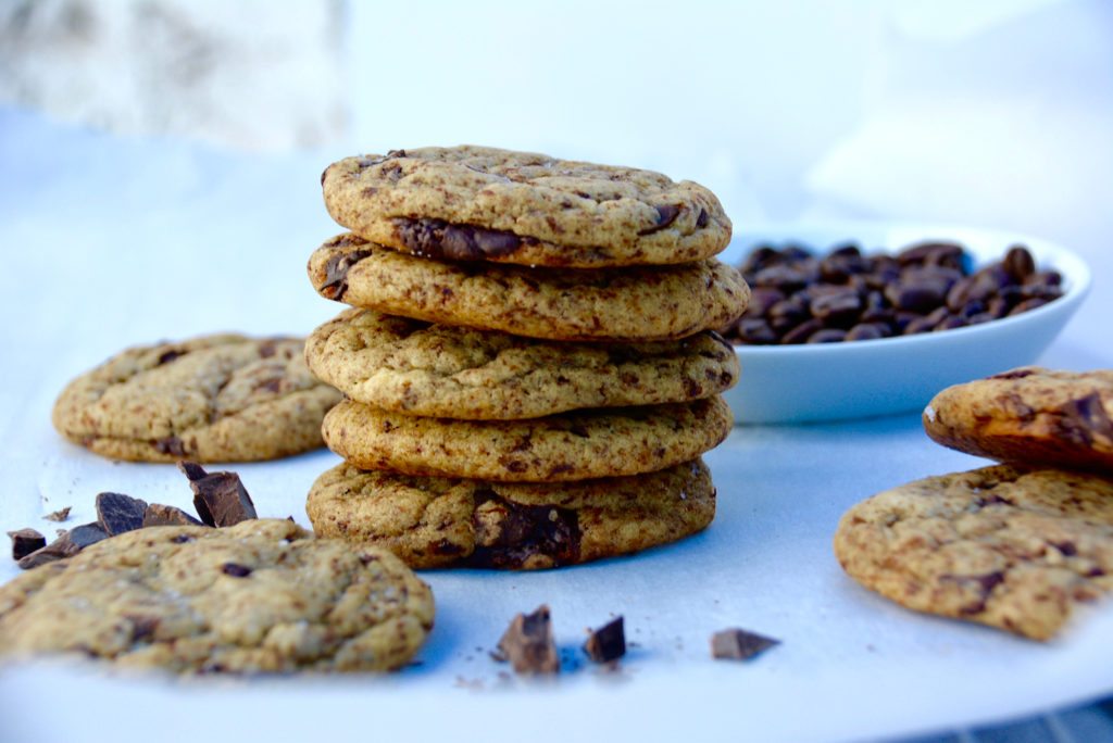 Espresso dark chocolate chip cookies