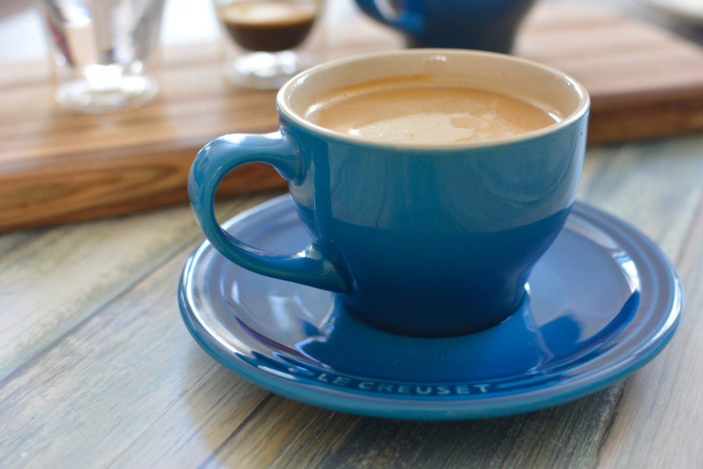 blue coffee mug