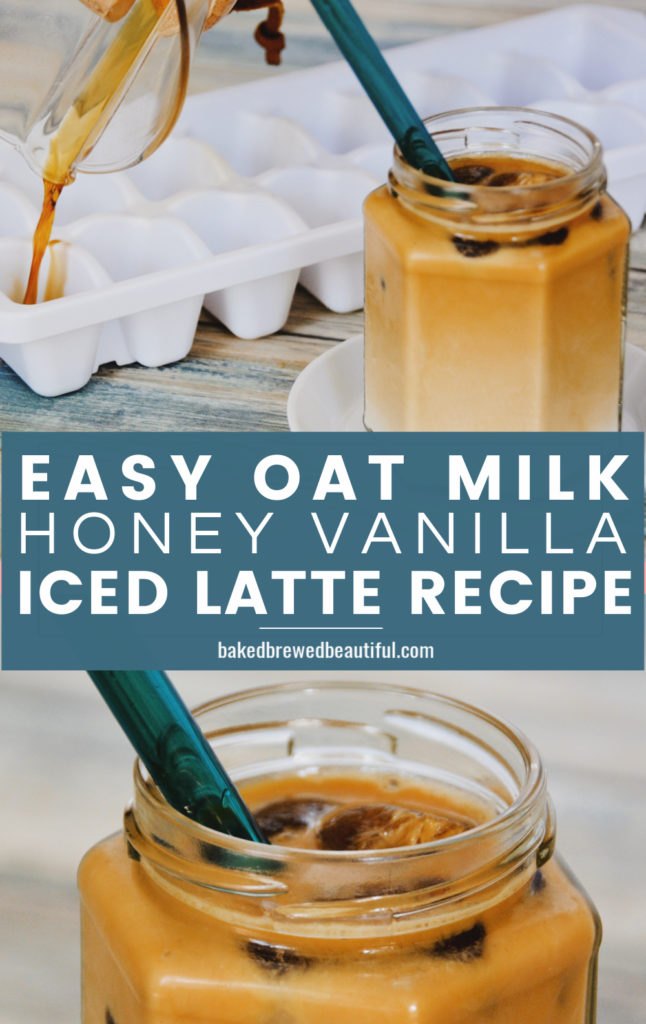 Non-Dairy Oat Milk Honey Vanilla Iced Latte Recipe