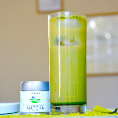 4-Ingredient Iced Oat Milk Matcha Latte Recipe