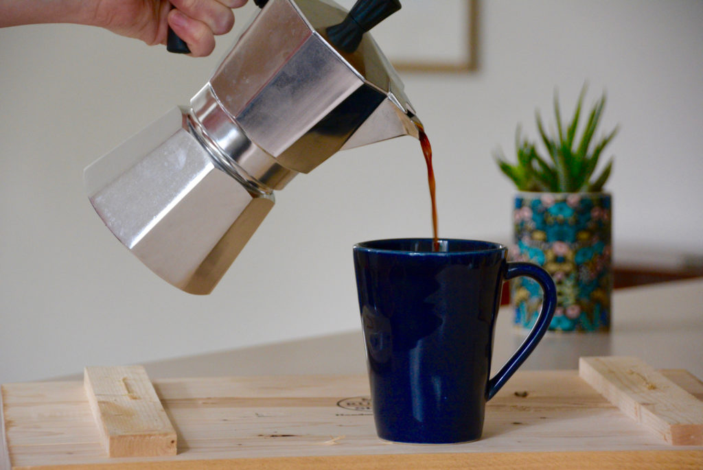 I used my Moka pot on an induction stove using a pot with some water in it.  After the brew, the bottom half of my Moka pot that was touching the hot