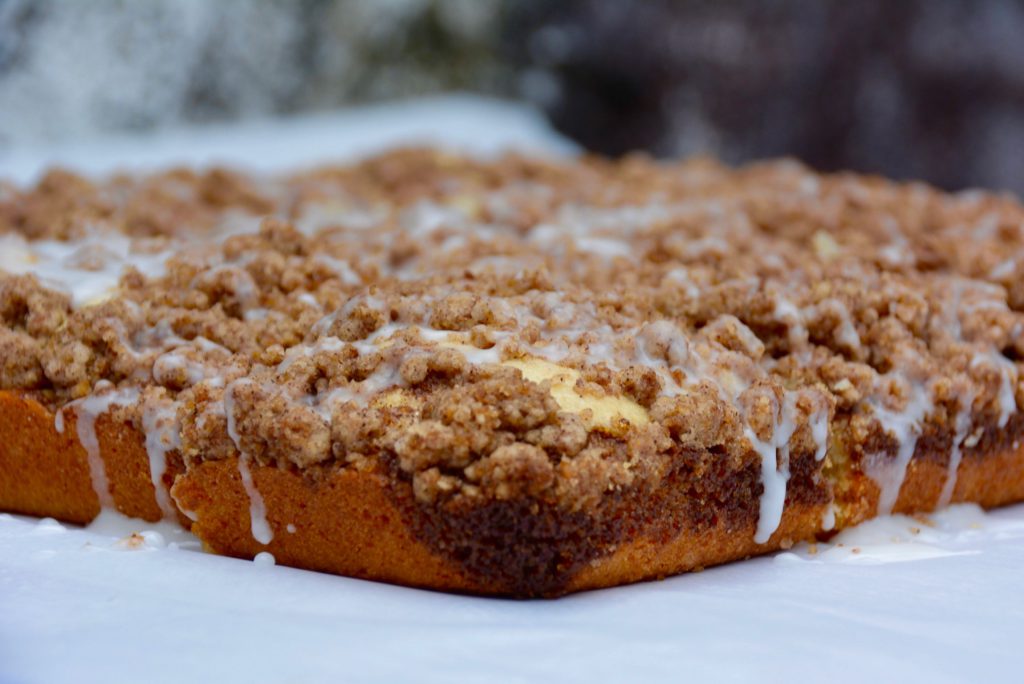 coffee cake with cinnamon streusel