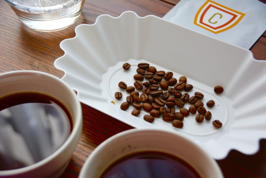 tasting tray white for cupping coffee at home